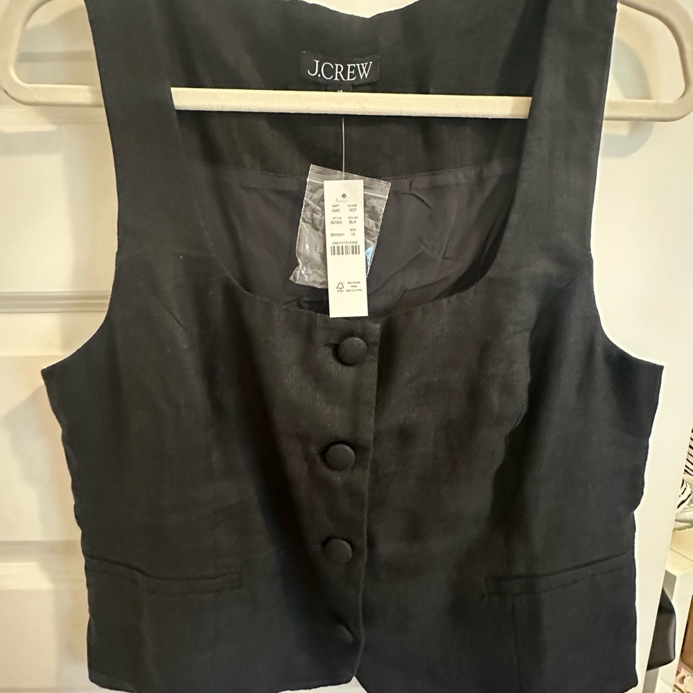 J. Crew Classic Black Vest